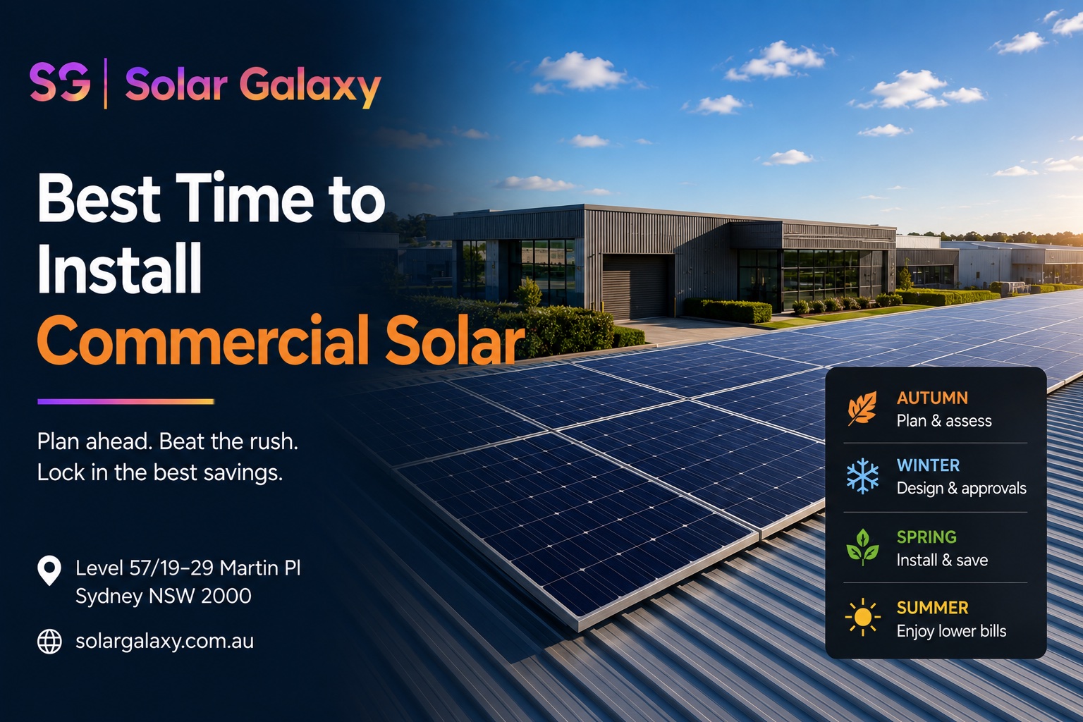 Best Time to Install Commercial Solar Australia